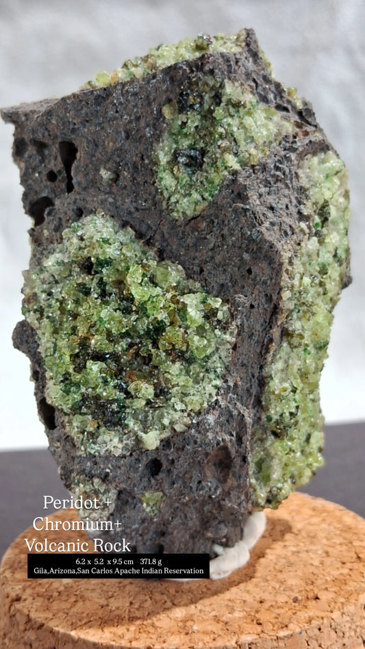 星紀圖 ✹ Peridot+Chromium+Volcanic 橄欖石+鉻晶體礦+火山岩 [ Pe11 ]