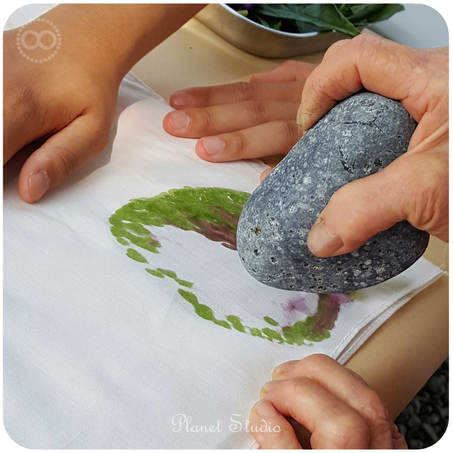 星球 ✹ 日式老屋 敲拓染 :: 課程  Creative Handmade Course  ∞ Plant knock-printing