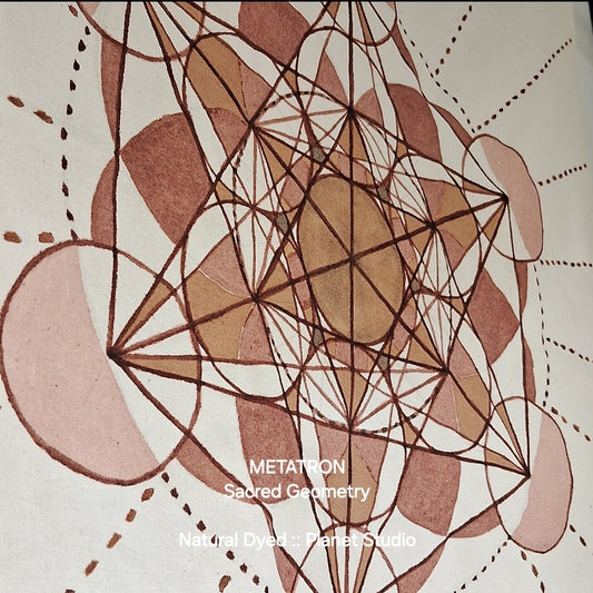 星球 ✹ 梅塔特隆 METATRON Tapestry 曼陀羅草木染 ∞ 純棉掛布 Mandala Natural Dyed Cotton  ● 50 x 58 cm