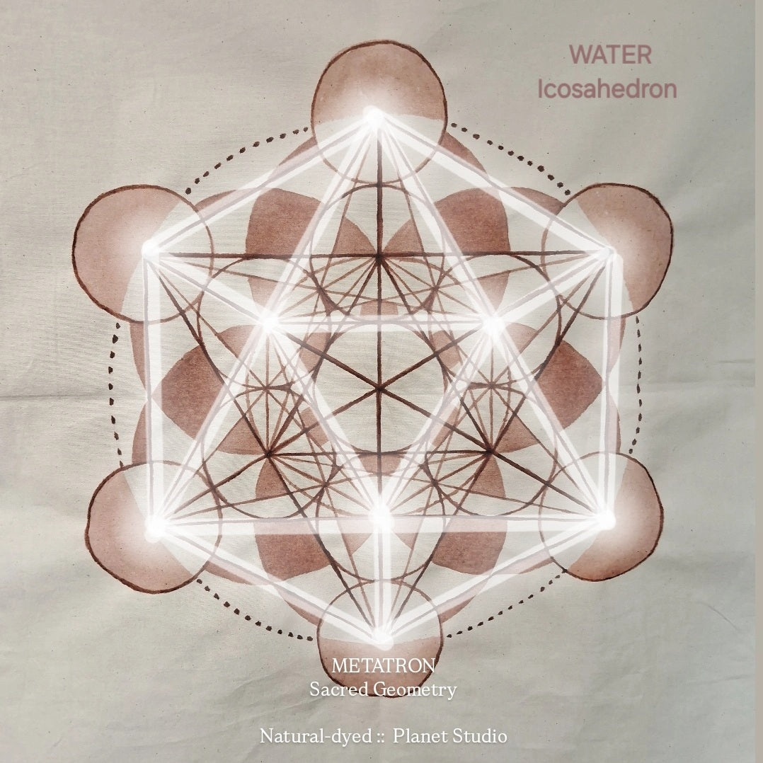 星球 ✹ 梅塔特隆 METATRON Tapestry 曼陀羅草木染 ∞ 純棉掛布 Mandala Natural Dyed Cotton  ● 50 x 58 cm