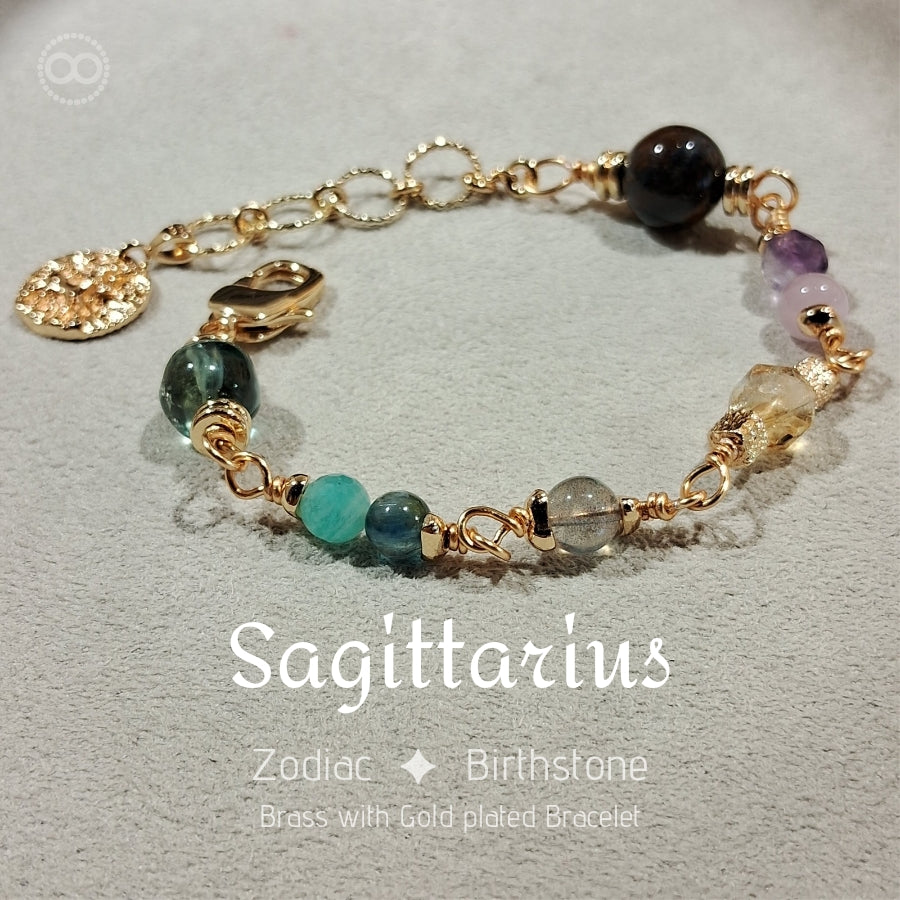Zodiac ✦ Birthstone Bracelet星座 ✦ 誕生石手鍊 | Planet Studio Cosmic Jewelry 星際珠寶 | Align with Your Celestial Light｜與你的宇宙之光對齊