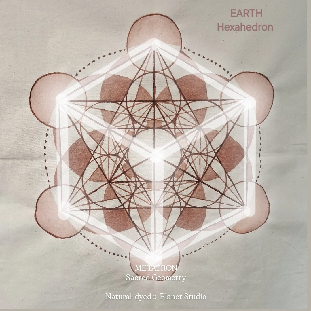 星球 ✹ 梅塔特隆 METATRON Tapestry 曼陀羅草木染 ∞ 純棉掛布 Mandala Natural Dyed Cotton  ● 50 x 58 cm