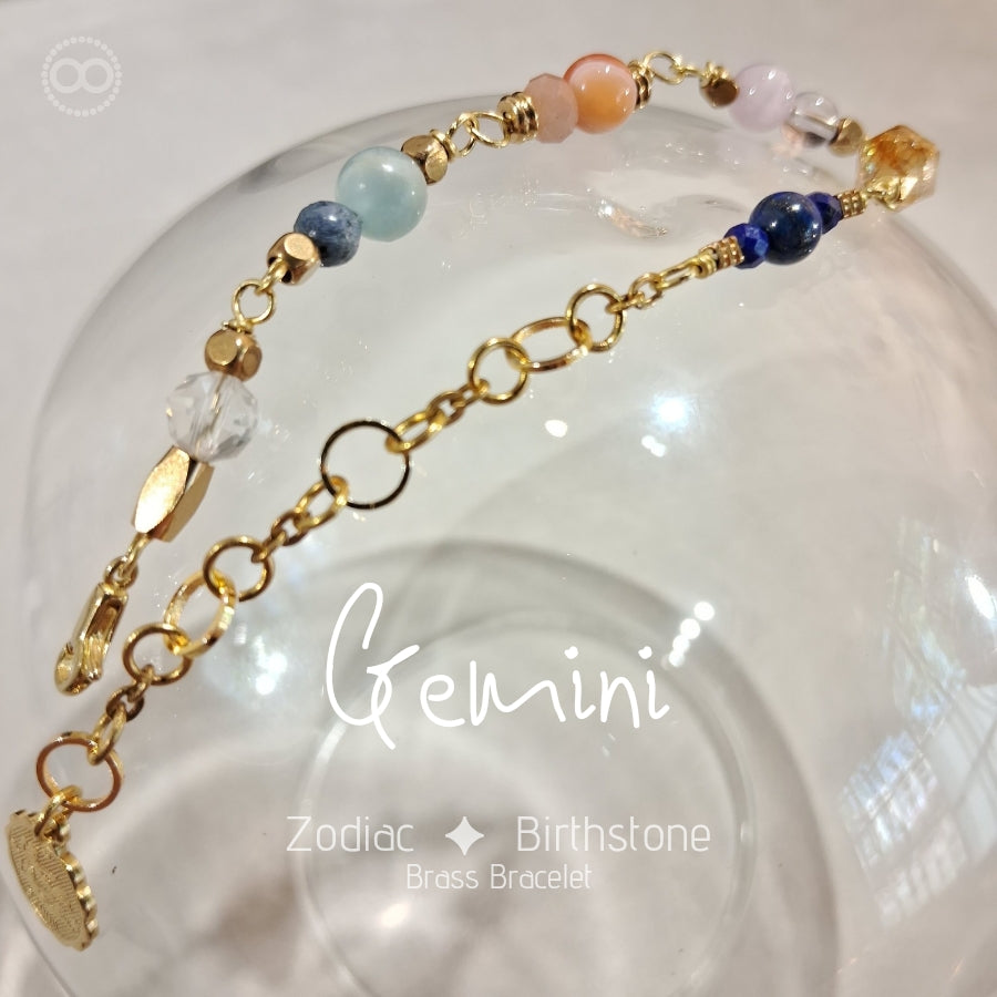 Zodiac ✦ Birthstone Bracelet星座 ✦ 誕生石手鍊 | Planet Studio Cosmic Jewelry 星際珠寶 | Align with Your Celestial Light｜與你的宇宙之光對齊
