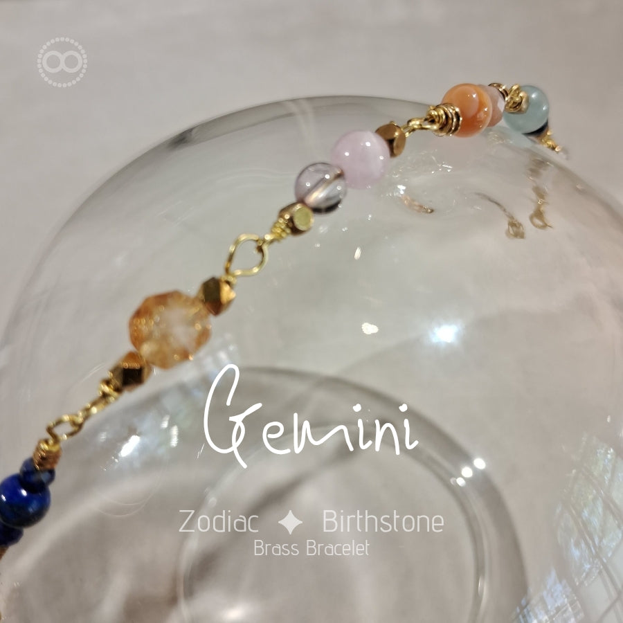 Zodiac ✦ Birthstone Bracelet星座 ✦ 誕生石手鍊 | Planet Studio Cosmic Jewelry 星際珠寶 | Align with Your Celestial Light｜與你的宇宙之光對齊