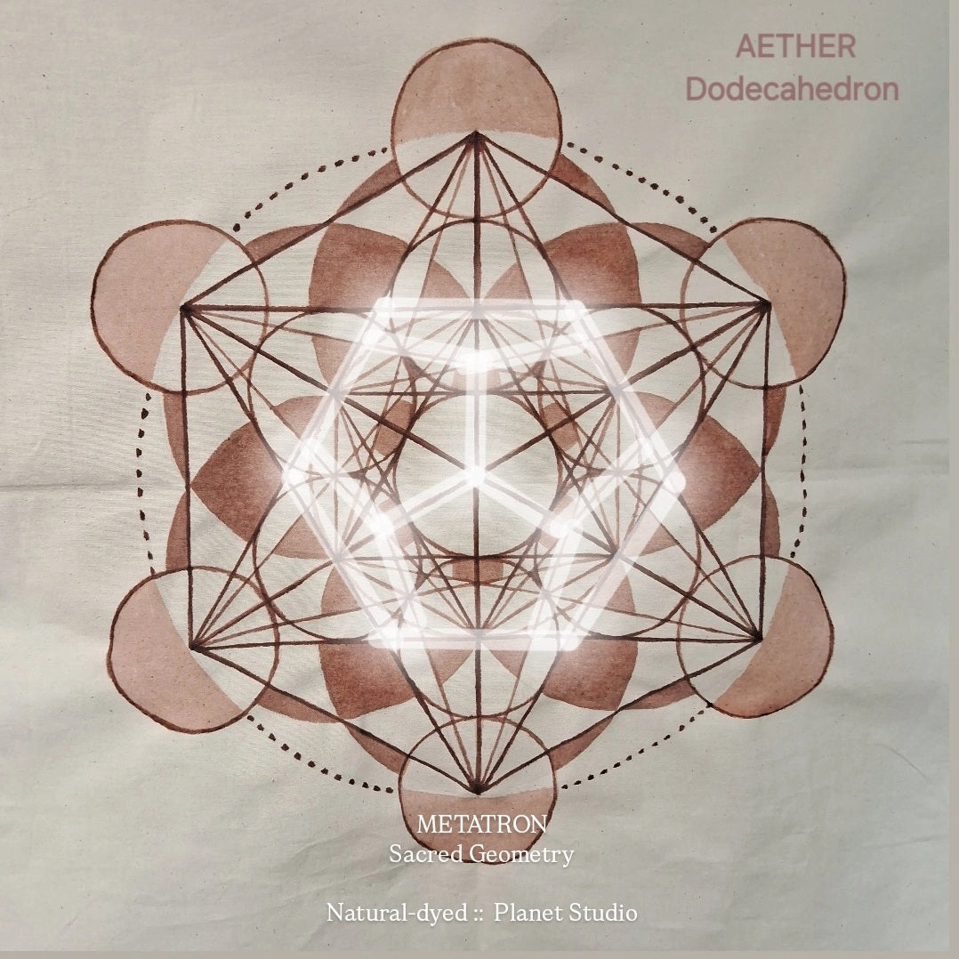 星球 ✹ 梅塔特隆 METATRON Tapestry 曼陀羅草木染 ∞ 純棉掛布 Mandala Natural Dyed Cotton  ● 50 x 58 cm