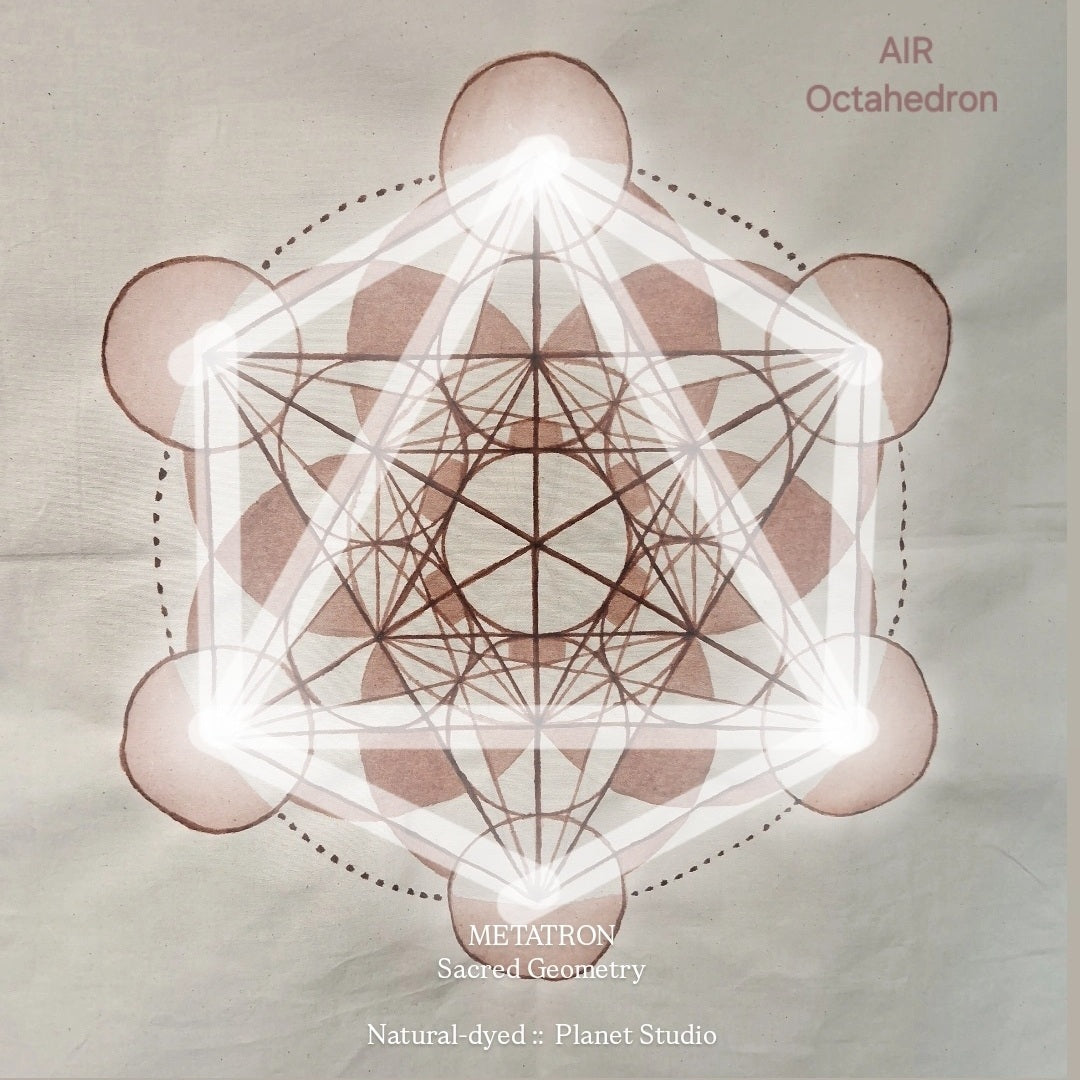 星球 ✹ 梅塔特隆 METATRON Tapestry 曼陀羅草木染 ∞ 純棉掛布 Mandala Natural Dyed Cotton  ● 50 x 58 cm