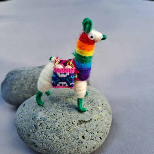 彩虹美洲駝磁鐵 Peru Rainbow Llama Mogant 祕魯 ✹ 星球
