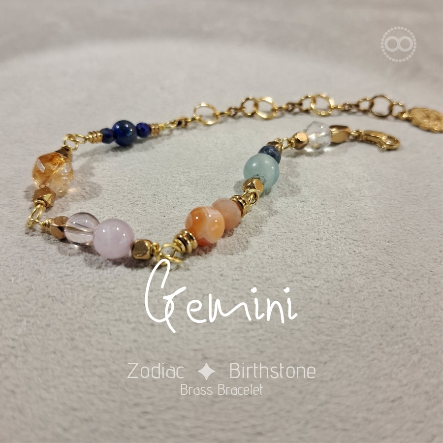Zodiac ✦ Birthstone Bracelet星座 ✦ 誕生石手鍊 | Planet Studio Cosmic Jewelry 星際珠寶 | Align with Your Celestial Light｜與你的宇宙之光對齊