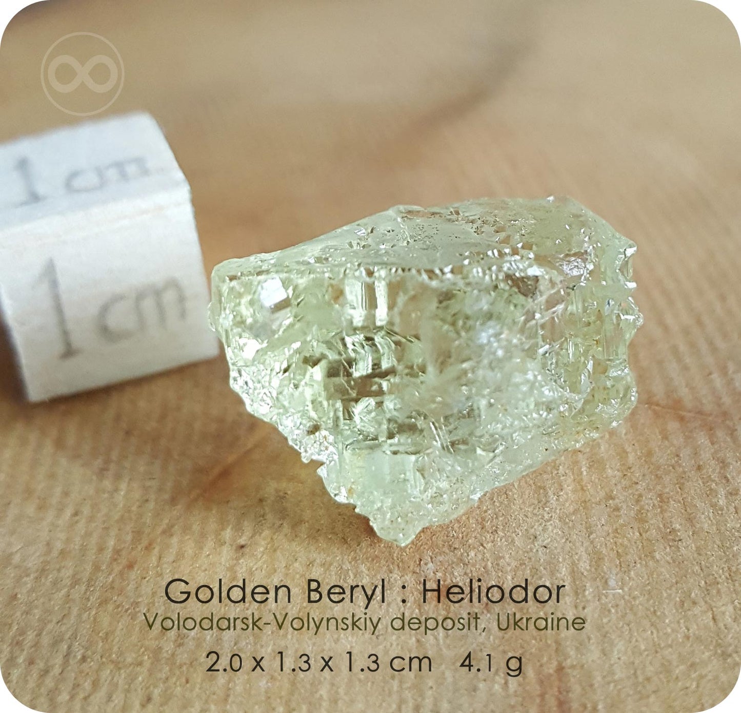 Gem Golden Heliodor 10K SOLID Gold Pendant - H236
