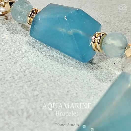 Aquamarine ✹ LiGHT Bracelet 海水藍寶 ✹ 光星球手鏈 LB006
