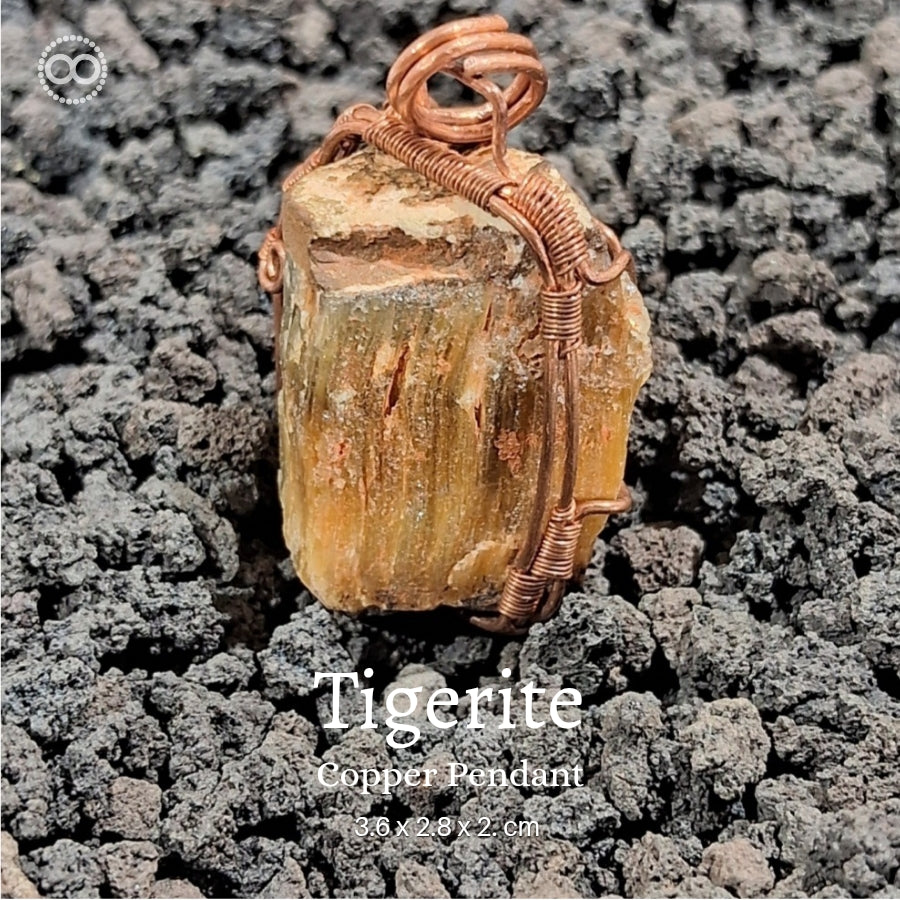 Tigerite Pendant 虎眼石 ♾ 星球天然石礦墜系列 ｜ Planet Studio