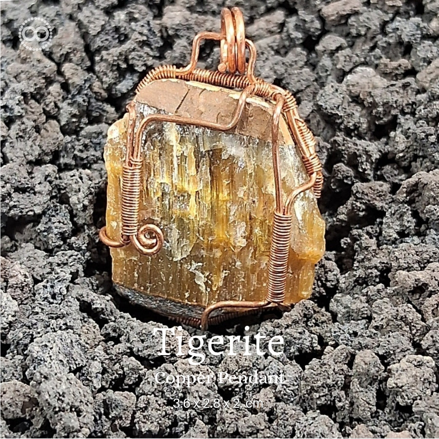 Tigerite Pendant 虎眼石 ♾ 星球天然石礦墜系列 ｜ Planet Studio