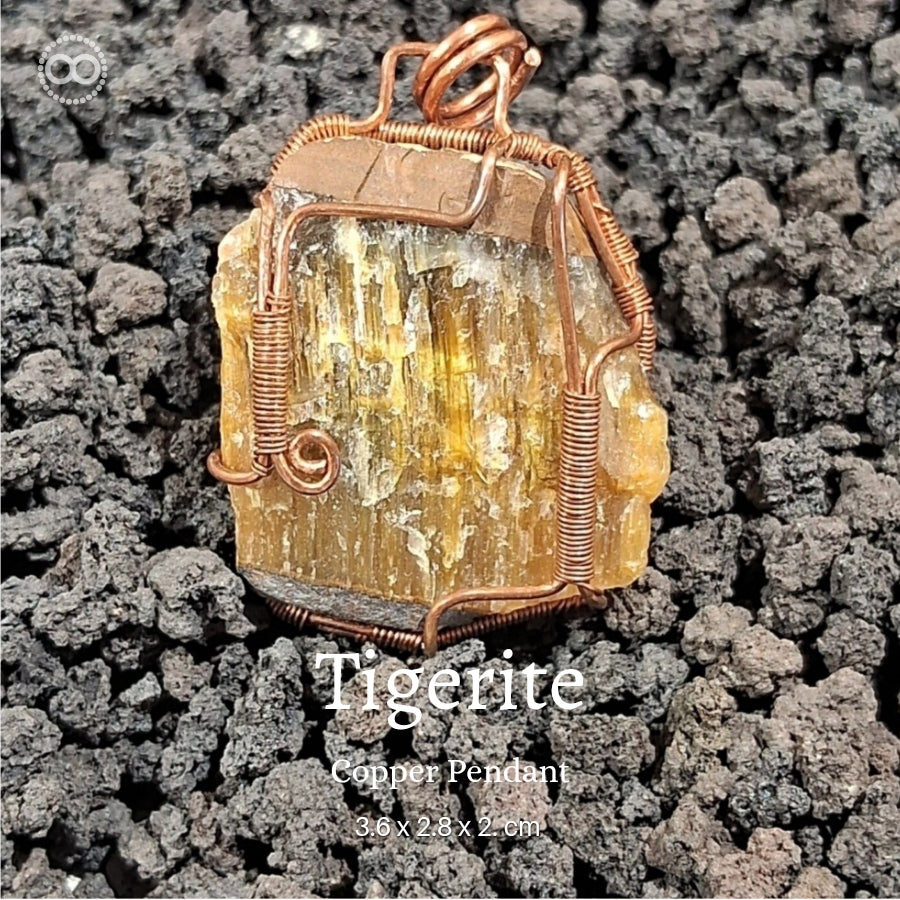 Tigerite Pendant 虎眼石 ♾ 星球天然石礦墜系列 ｜ Planet Studio