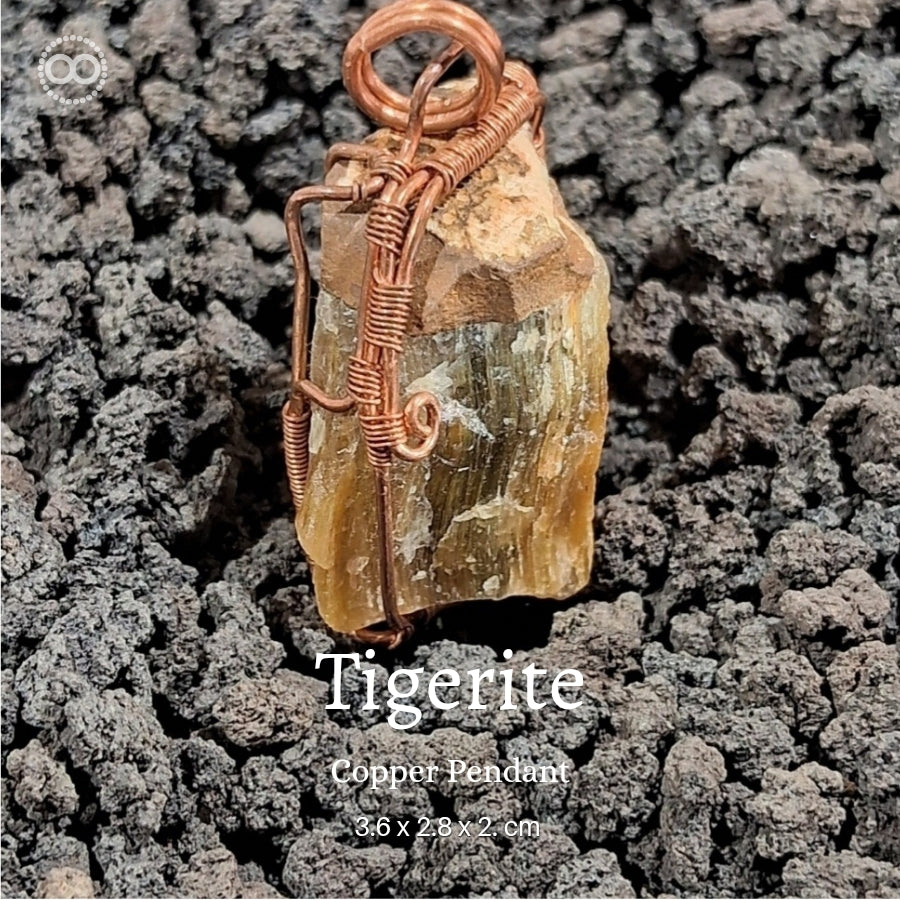 Tigerite Pendant 虎眼石 ♾ 星球天然石礦墜系列 ｜ Planet Studio