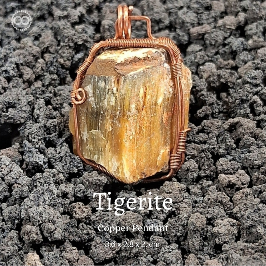 Tigerite Pendant 虎眼石 ♾ 星球天然石礦墜系列 ｜ Planet Studio
