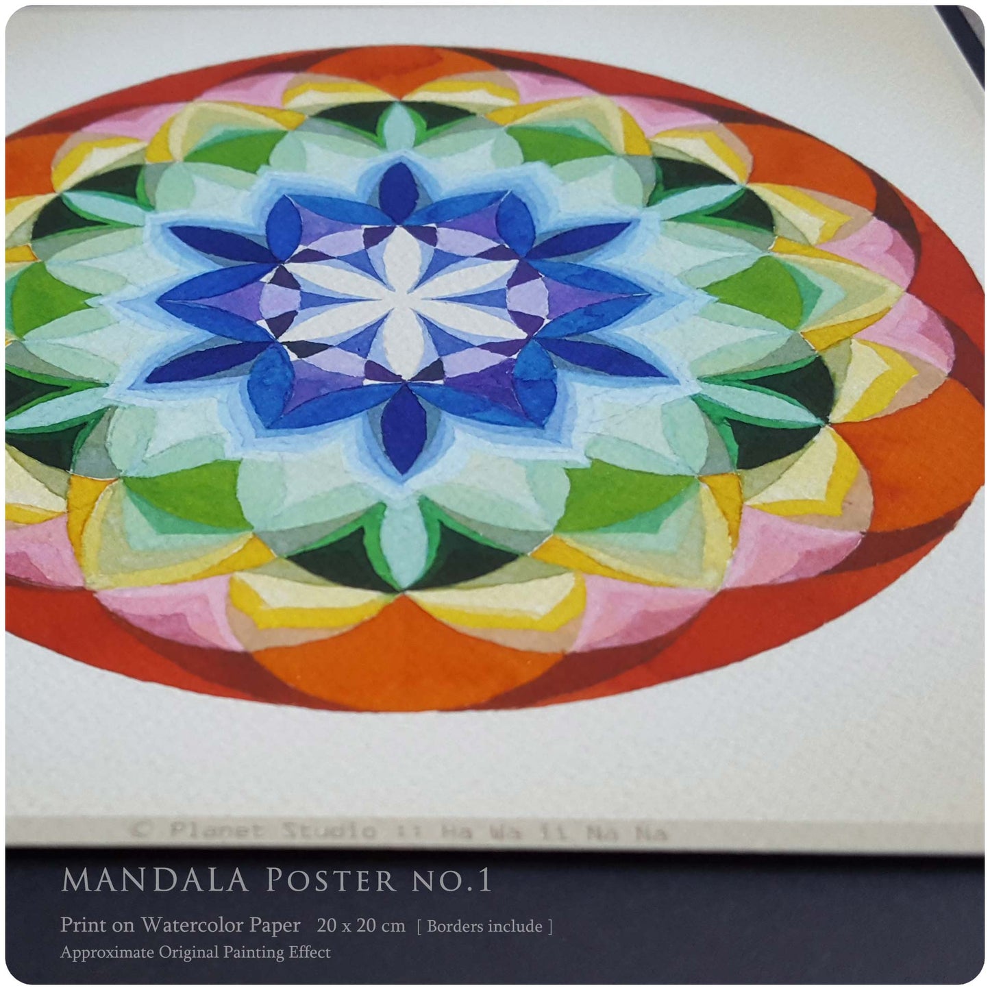 曼陀羅海報 MANDALA Poster nO.1 [ 全棉水彩紙輸出 ]