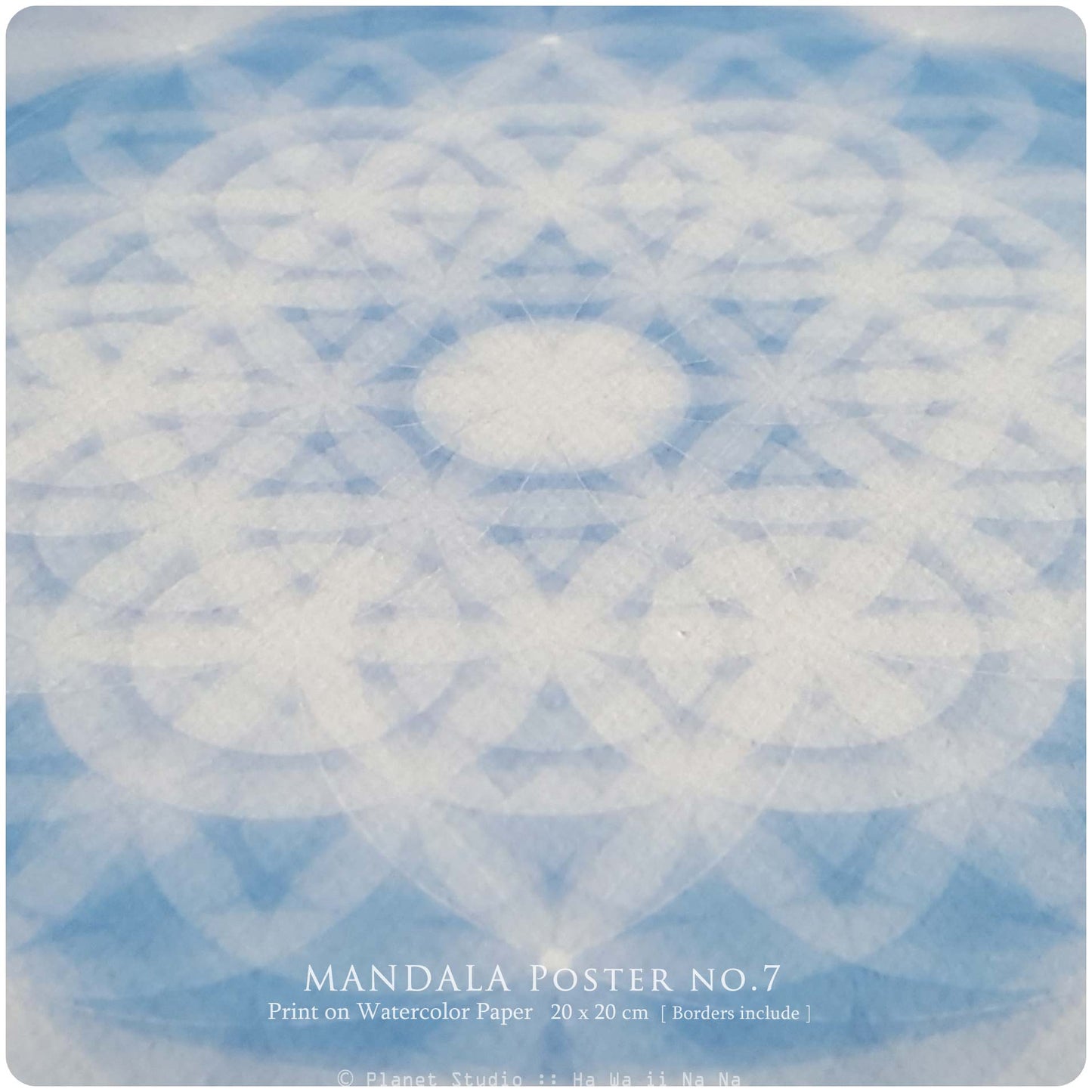 曼陀羅海報 MANDALA Poster nO.7 [ 全棉水彩紙輸出 ]