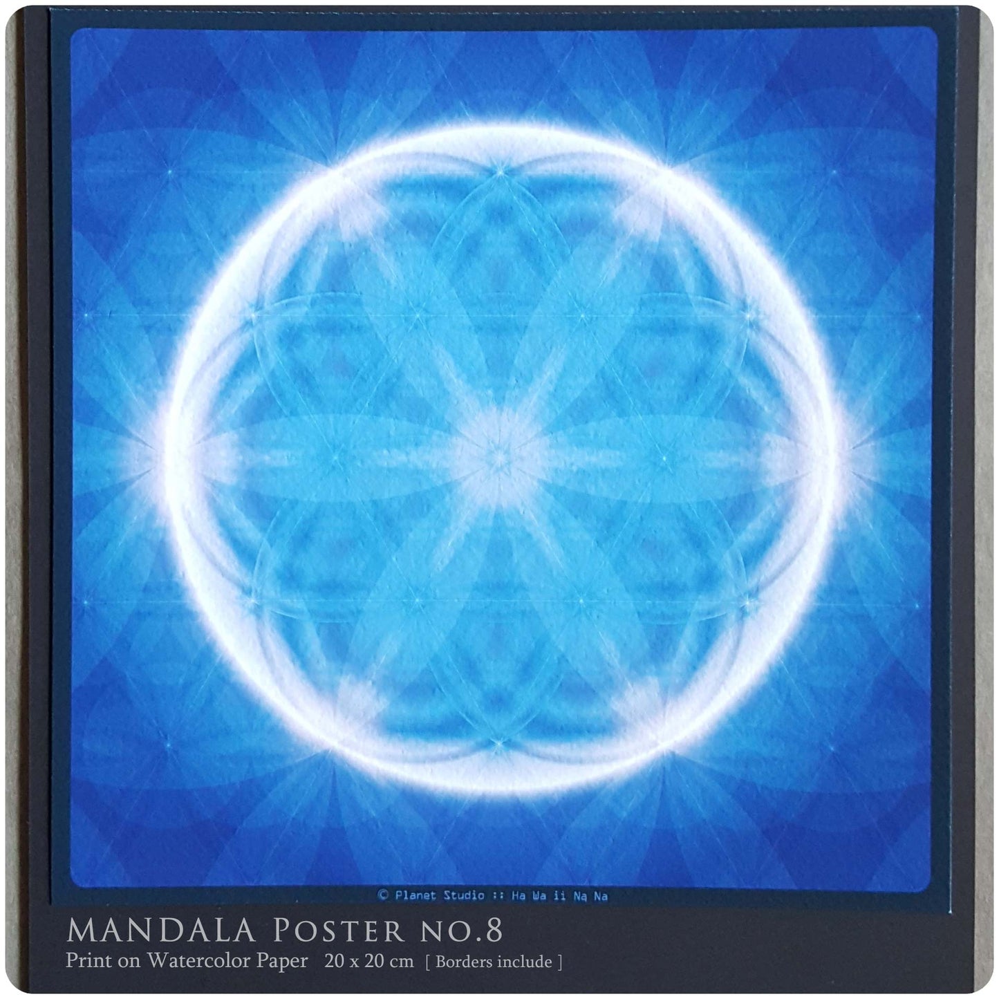 曼陀羅海報 MANDALA Poster nO.8 [ 全棉水彩紙輸出 ]