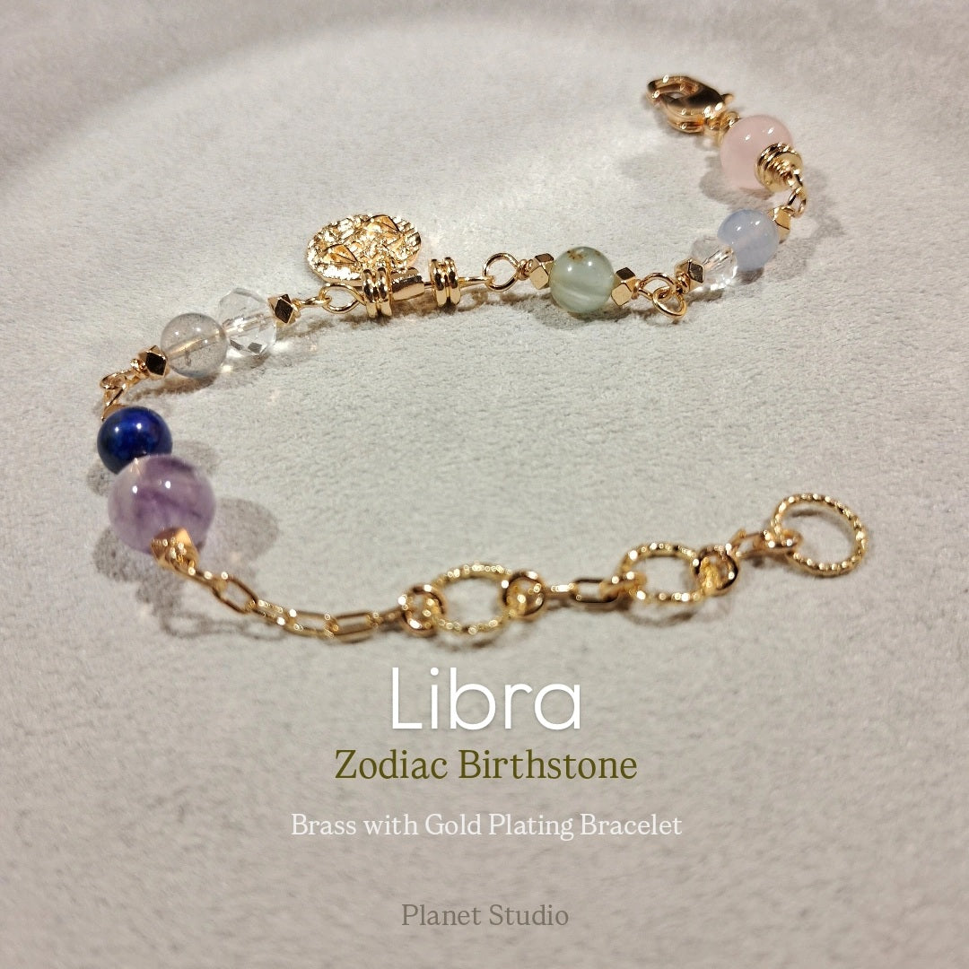 Zodiac ✦ Birthstone Bracelet星座 ✦ 誕生石手鍊 | Planet Studio Cosmic Jewelry 星際珠寶 | Align with Your Celestial Light｜與你的宇宙之光對齊