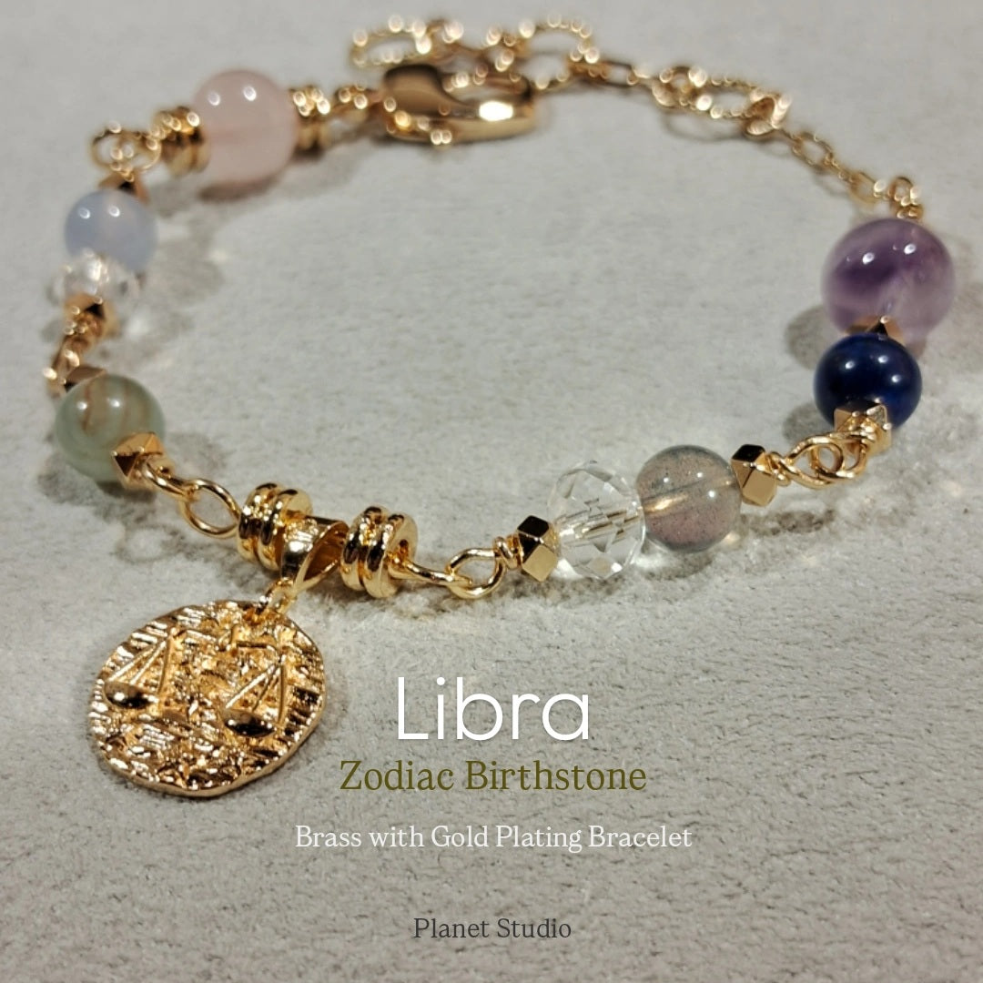 Zodiac ✦ Birthstone Bracelet星座 ✦ 誕生石手鍊 | Planet Studio Cosmic Jewelry 星際珠寶 | Align with Your Celestial Light｜與你的宇宙之光對齊