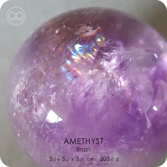星紀圖 ♦ 紫水晶 :: 圓球體 Brazil [ A16 ]