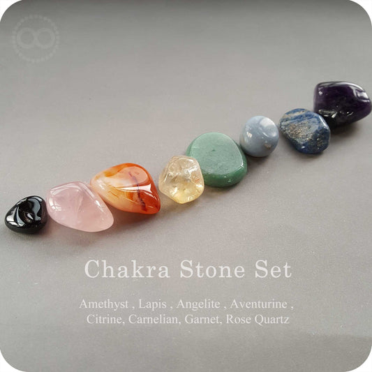 Sternkarte♦ CHAKRA-STEIN-SET Regenbogen-Chakra-Stein Gruppe A