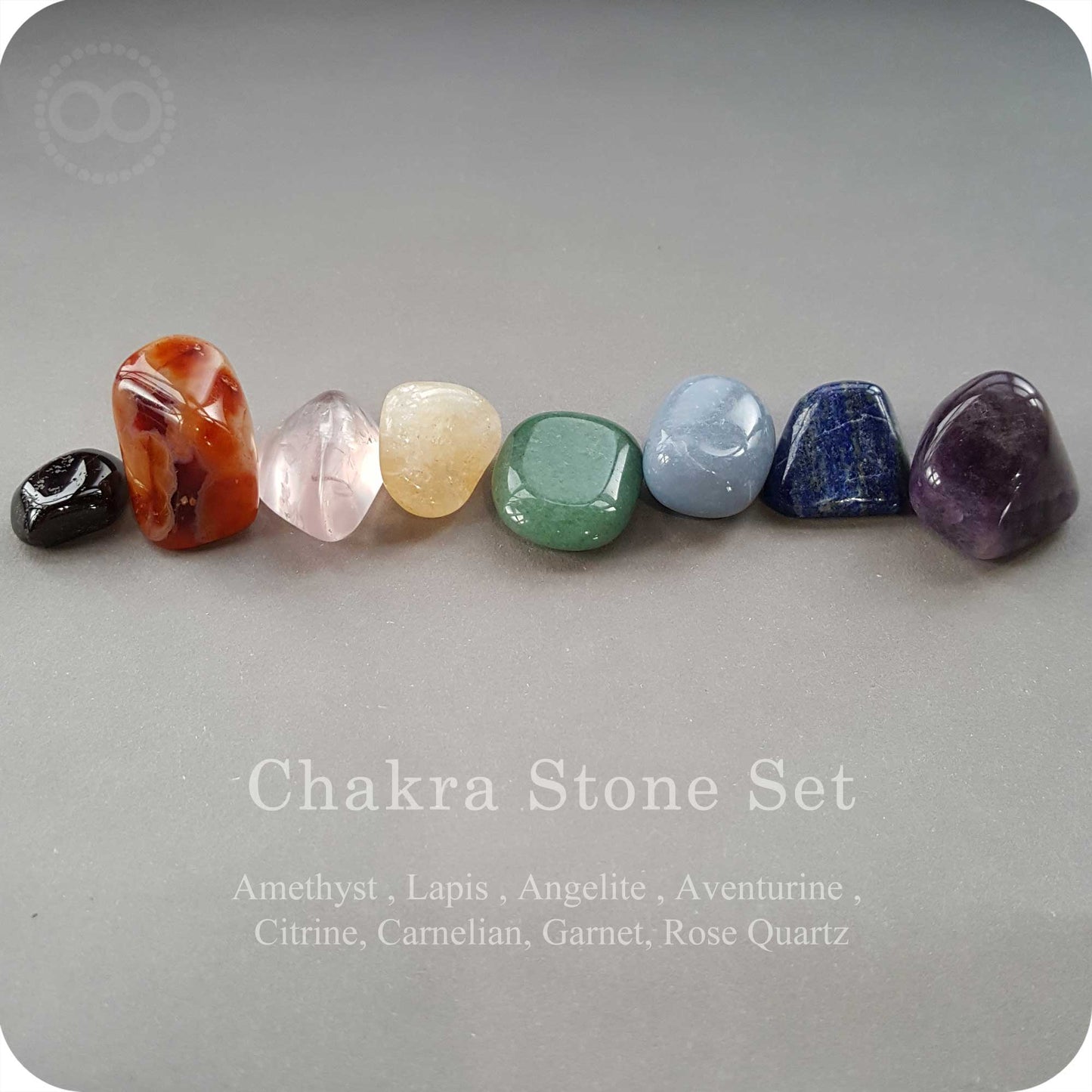 星紀圖 ♦  CHAKRA STONE SET 彩虹脈輪 礦石群 B