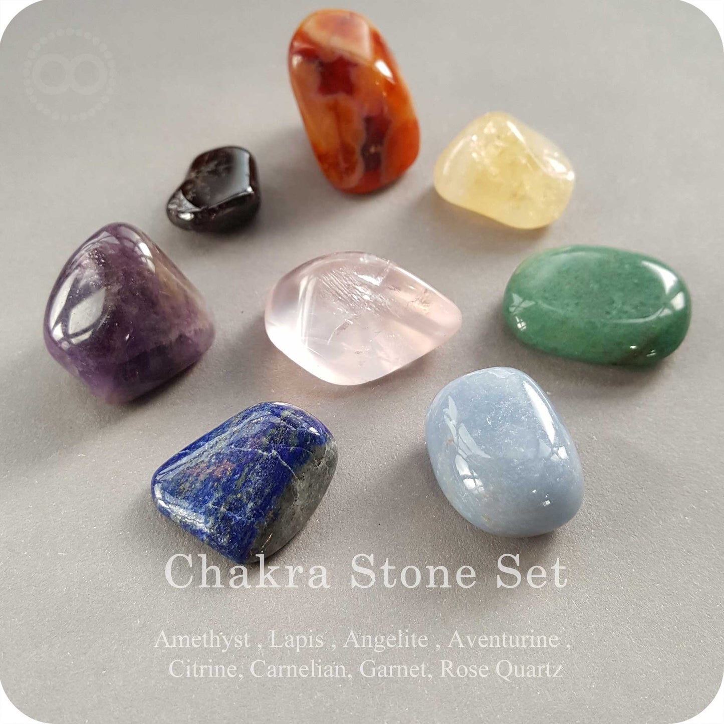 星紀圖 ♦  CHAKRA STONE SET 彩虹脈輪 礦石群 B