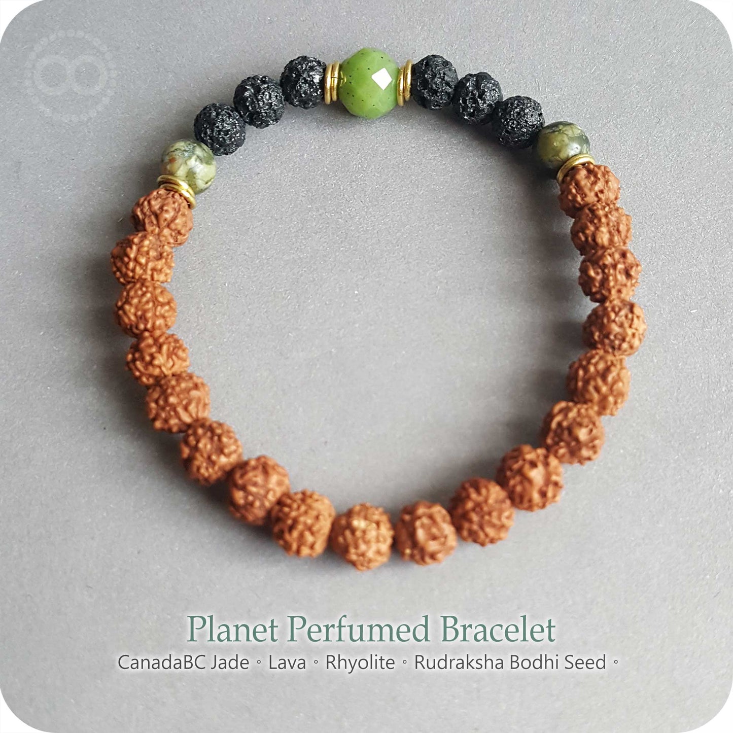 Perfumed Bracelet 星球火岩菩提 香氛手環 - HPB205