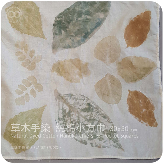 草木手染 ∞ 純棉小方巾 Handkerchiefs & Pocket Squares  NDCHS - 03