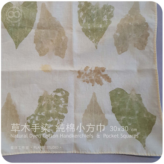 草木手染 ∞ 純棉小方巾 Handkerchiefs & Pocket Squares  NDCHS - 04