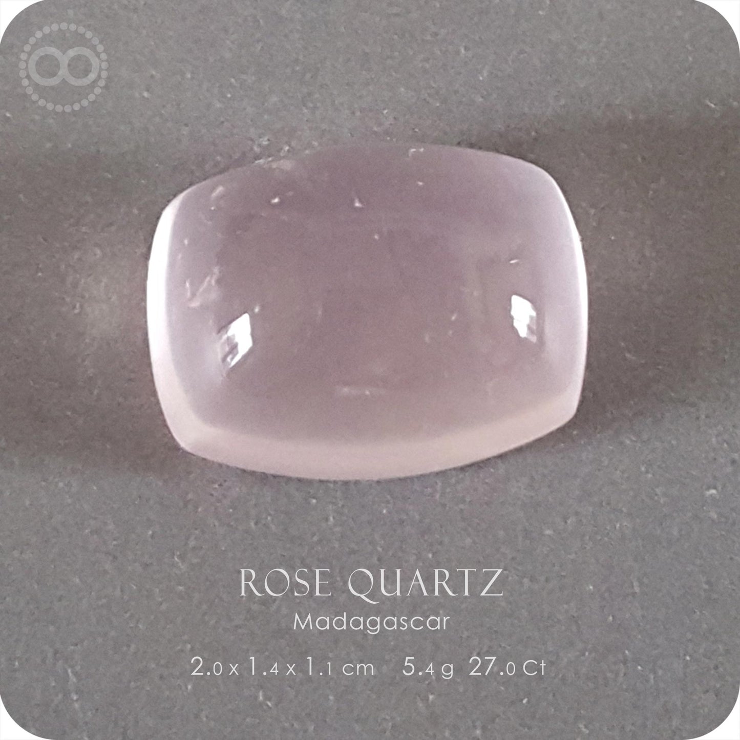 Gem Star Rose Quartz 微星光粉晶寶石 Silver Necklace - H219