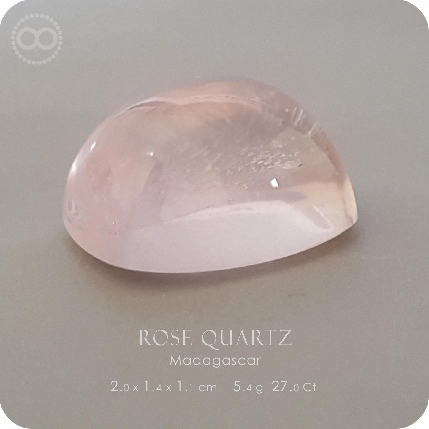 Gem Star Rose Quartz 微星光粉晶寶石 Silver Necklace - H219