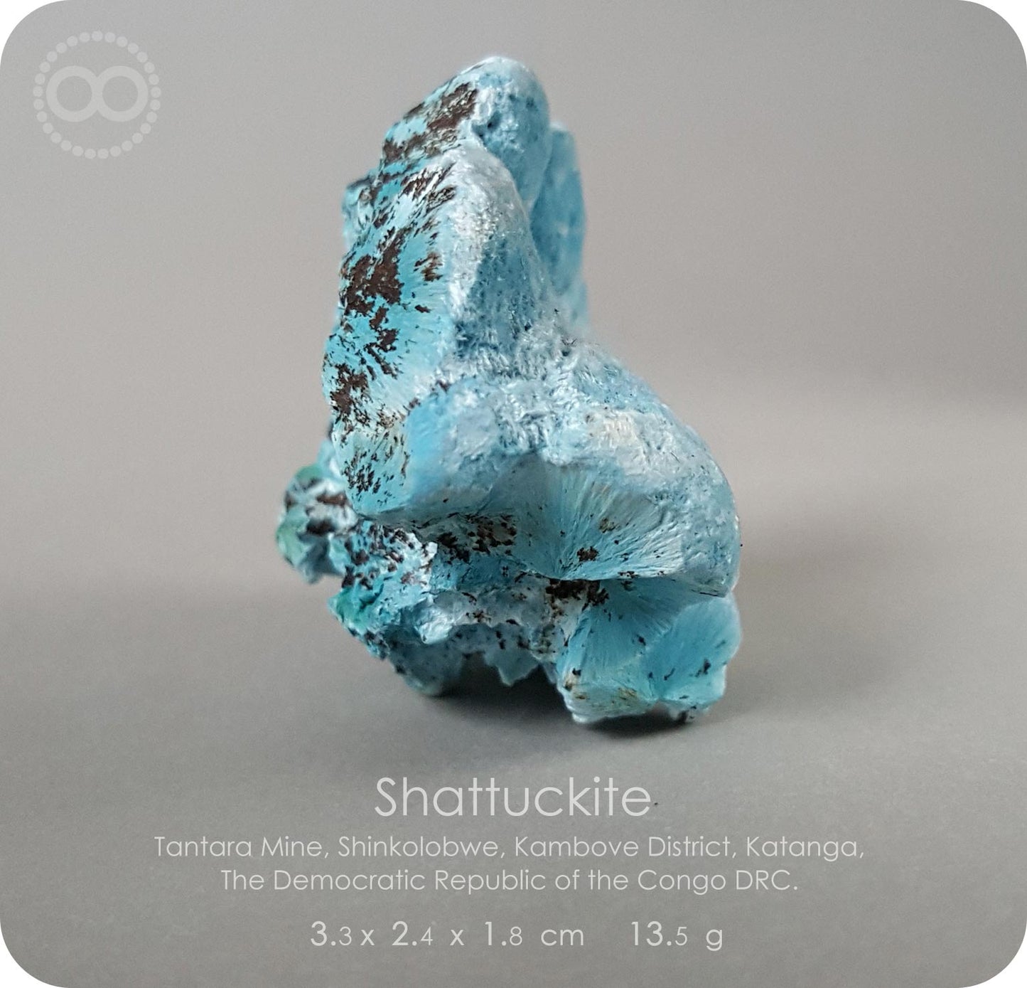 星紀圖 ♦ 藍矽銅礦 Congo DRC [ Shattuckite 01 ]