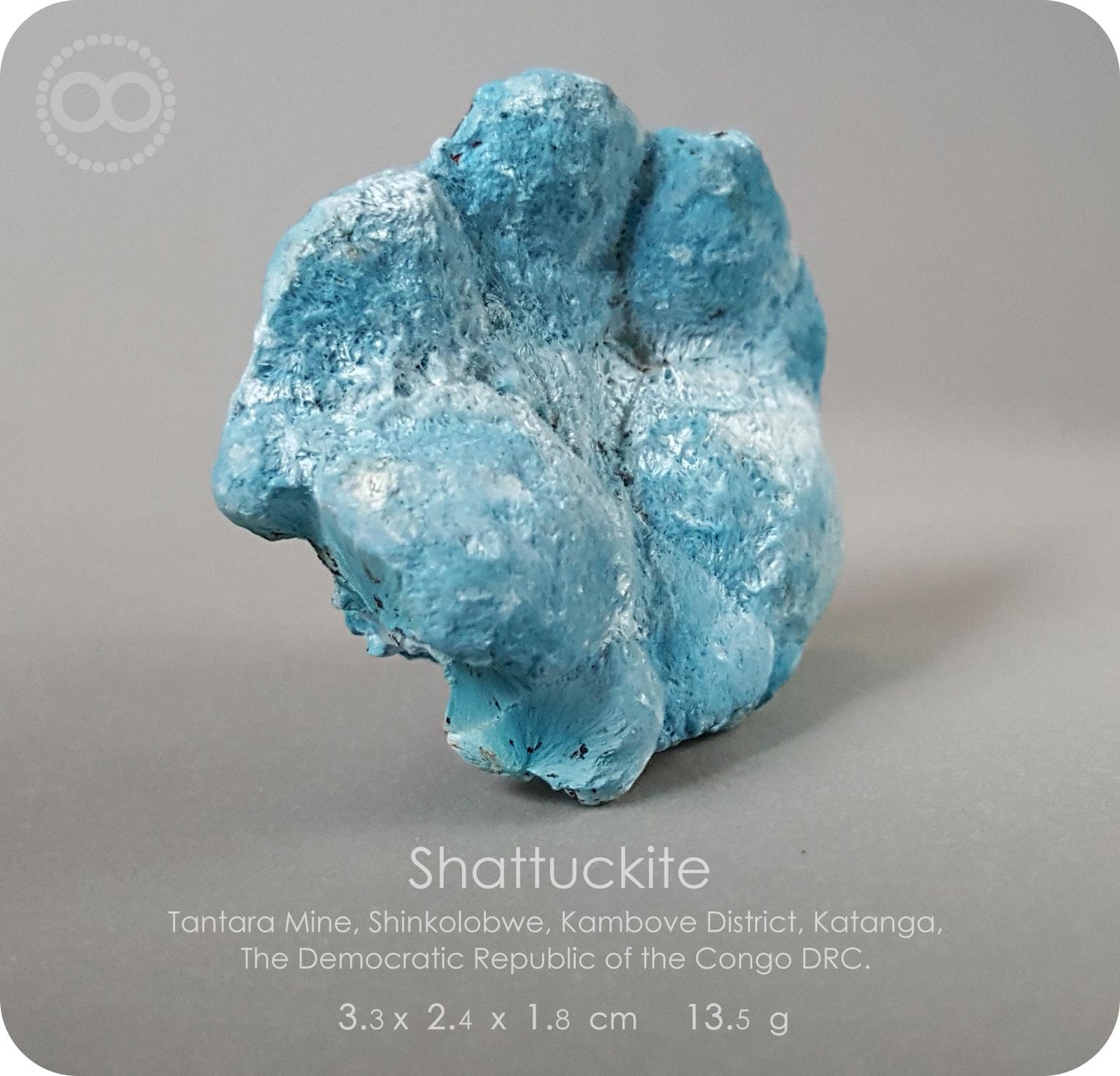 星紀圖 ♦ 藍矽銅礦 Congo DRC [ Shattuckite 01 ]