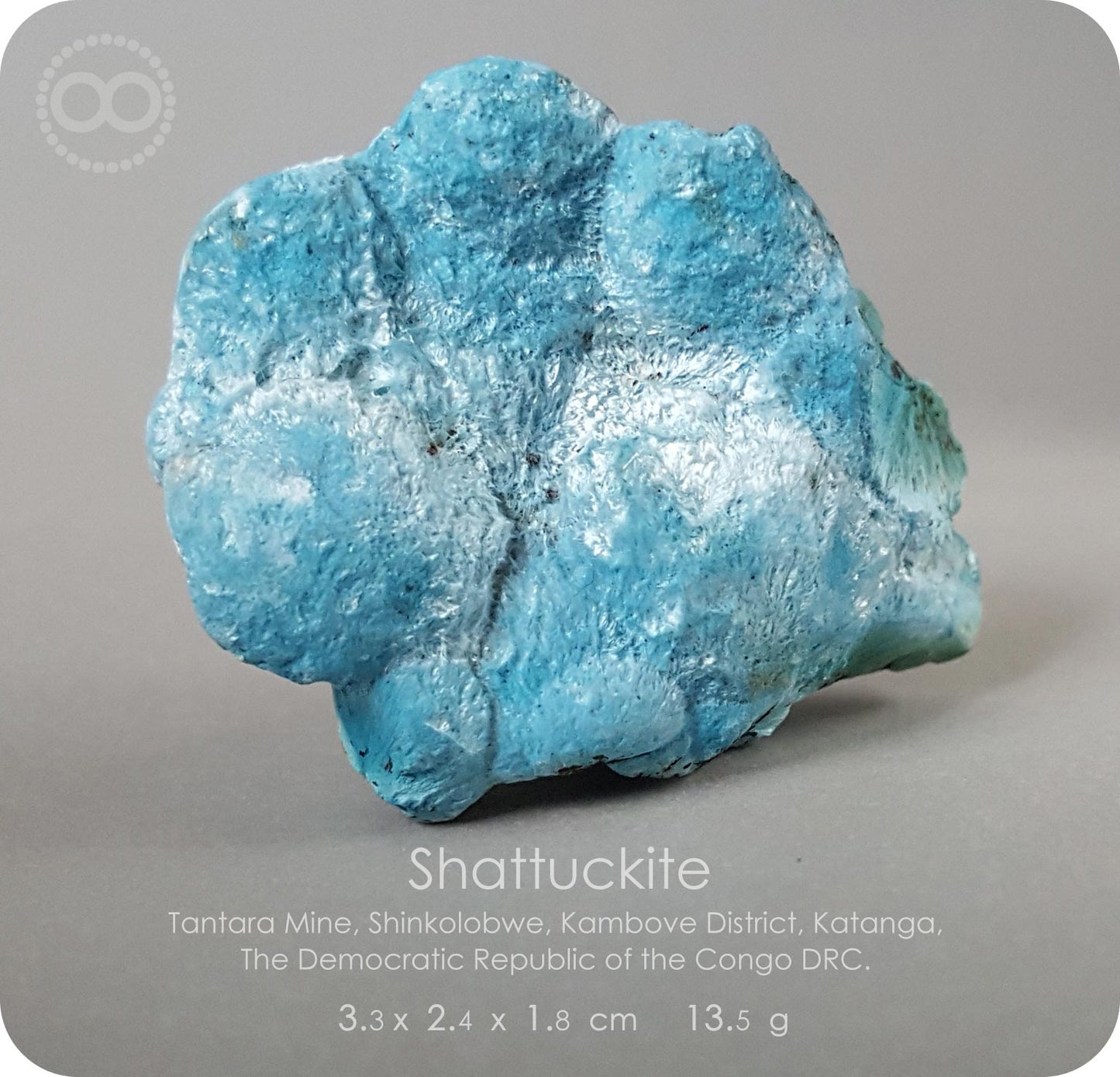 星紀圖 ♦ 藍矽銅礦 Congo DRC [ Shattuckite 01 ]