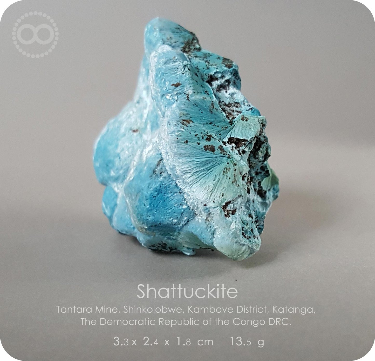 星紀圖 ♦ 藍矽銅礦 Congo DRC [ Shattuckite 01 ]