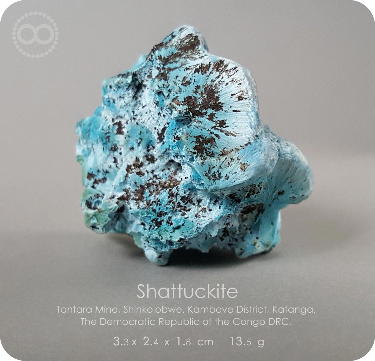 星紀圖 ♦ 藍矽銅礦 Congo DRC [ Shattuckite 01 ]