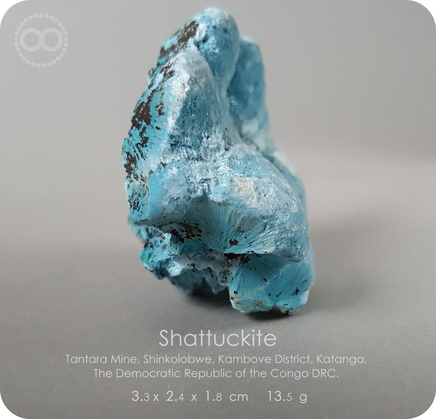 星紀圖 ♦ 藍矽銅礦 Congo DRC [ Shattuckite 01 ]