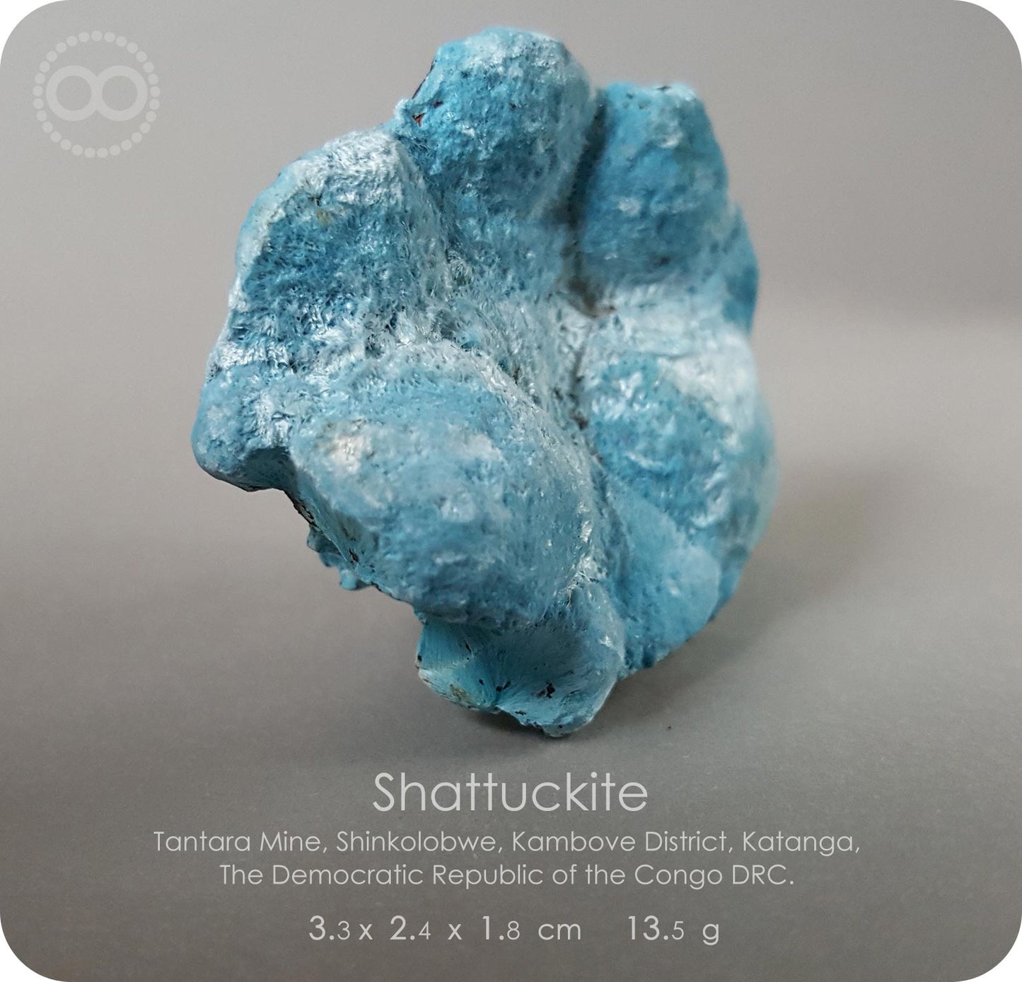 星紀圖 ♦ 藍矽銅礦 Congo DRC [ Shattuckite 01 ]