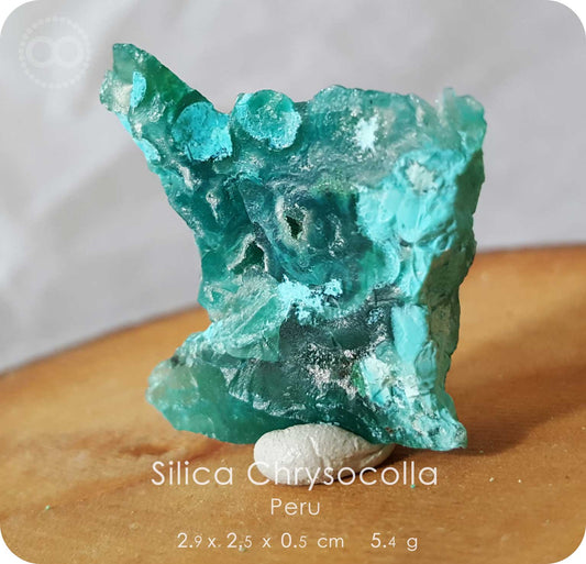星紀圖 ♦ 矽寶石原礦 :: 矽孔雀石 + 矽寶石 :: Peru [ C27 ]