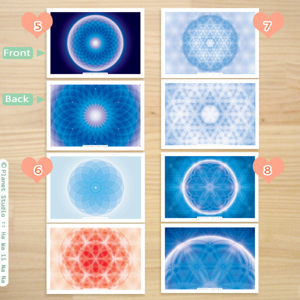 曼陀羅圖卡 MANDALA Cards nO. 1-8