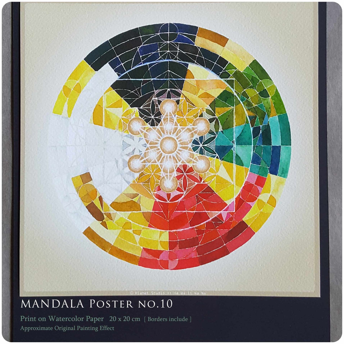 曼陀羅海報 MANDALA nO.10 [ 全棉水彩紙輸出 ]