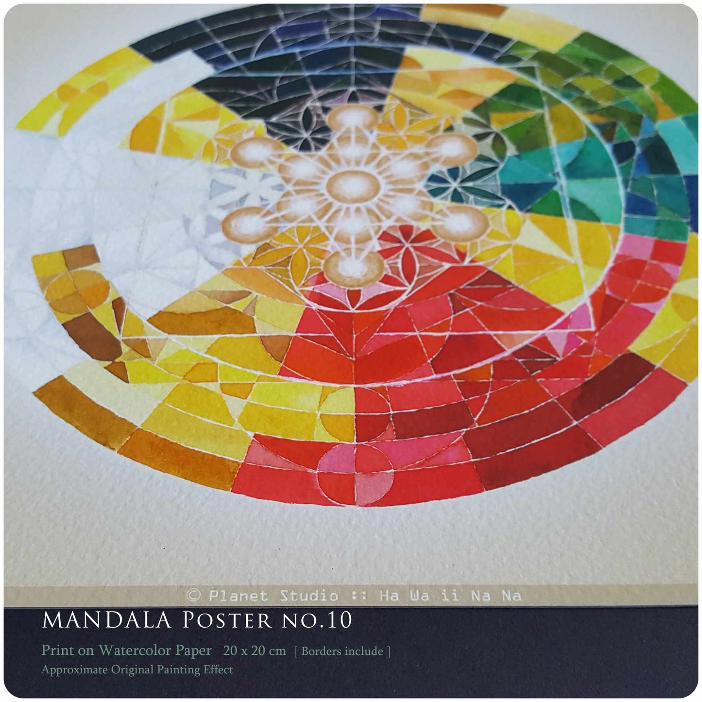 曼陀羅海報 MANDALA nO.10 [ 全棉水彩紙輸出 ]