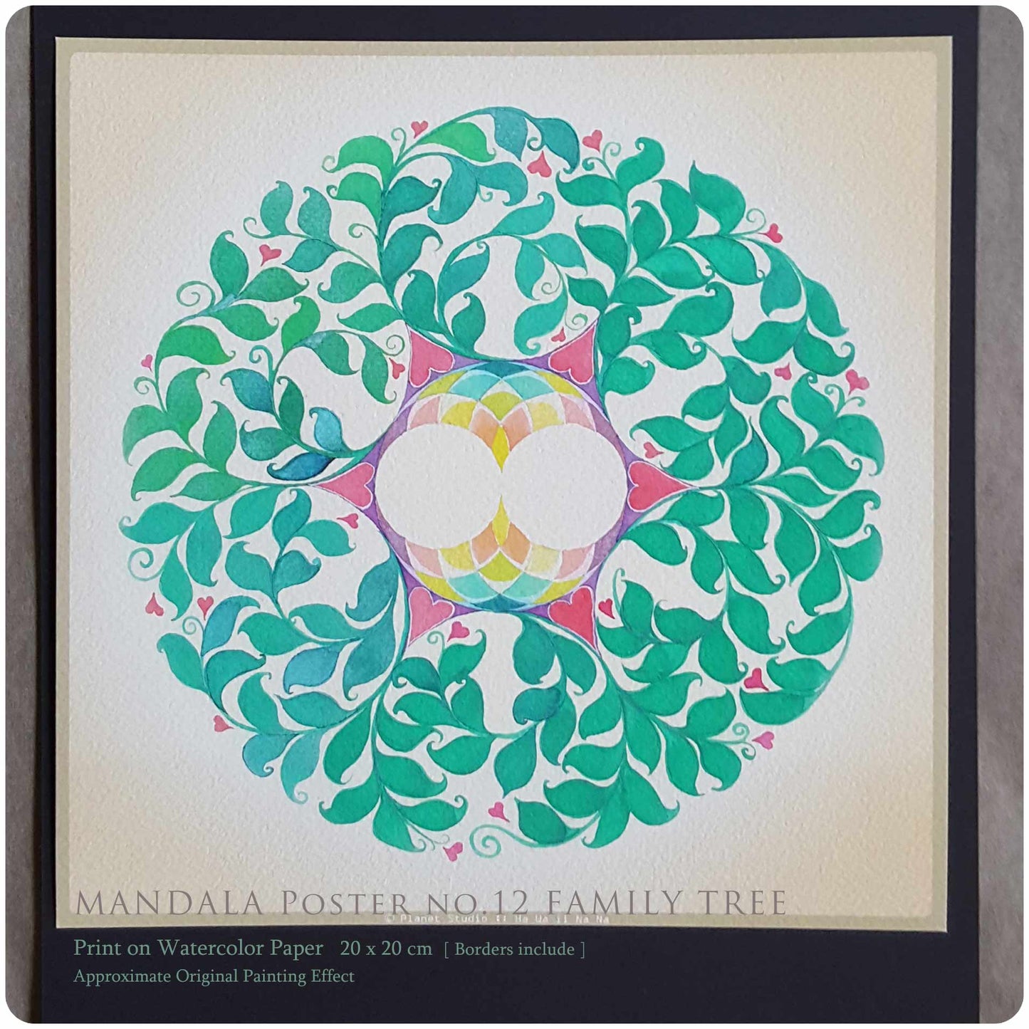 曼陀羅海報 MANDALA nO.12 Family Tree [ 全棉水彩紙輸出 ]