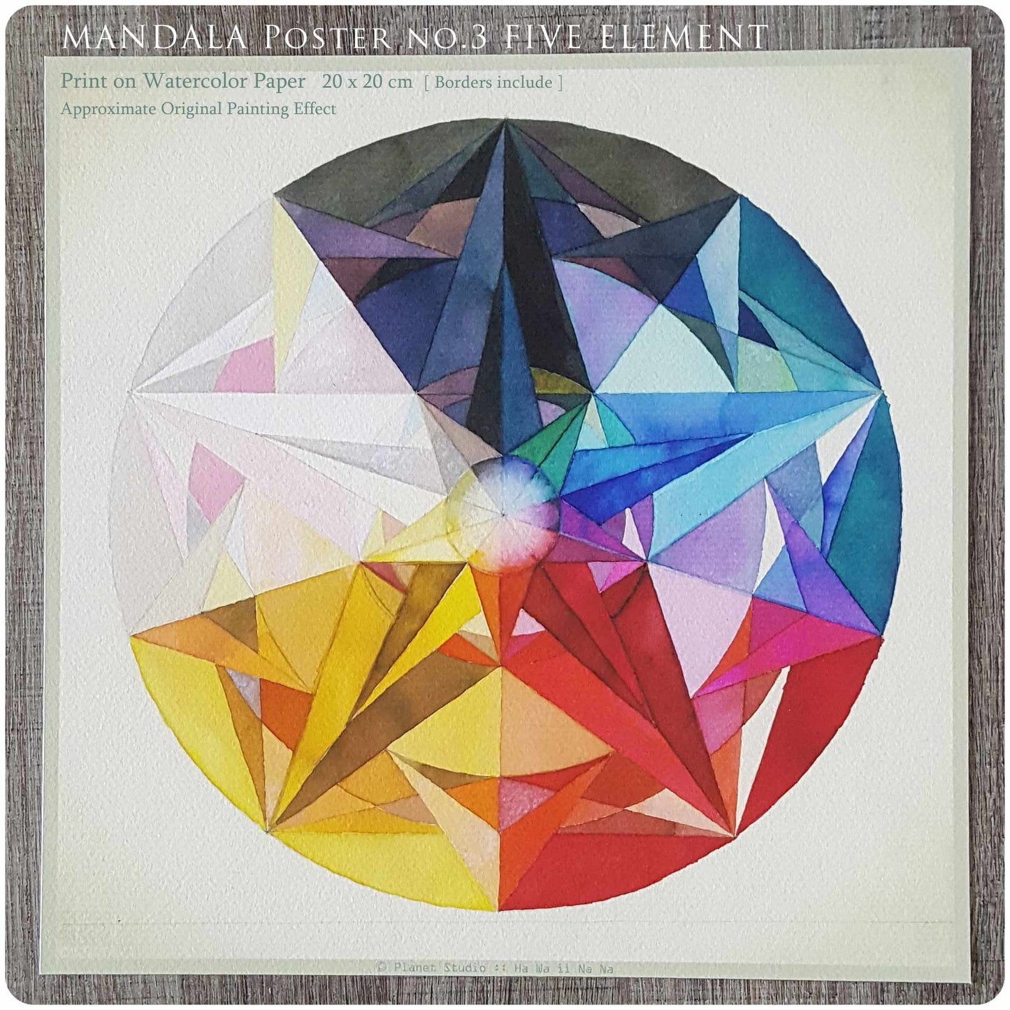 曼陀羅海報 MANDALA nO.03  [ 全棉水彩紙輸出 ]