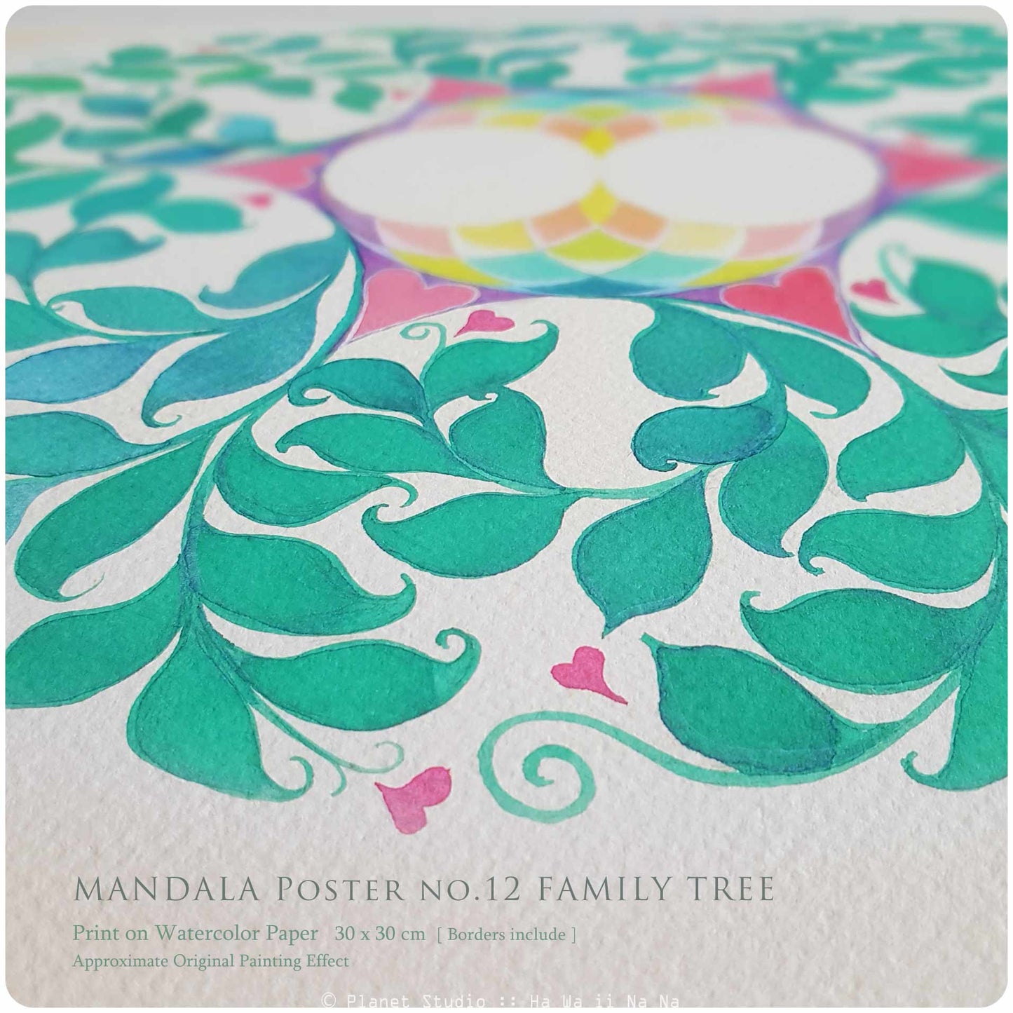 曼陀羅海報 MANDALA nO.12 Family Tree [ 全棉水彩紙輸出 ]