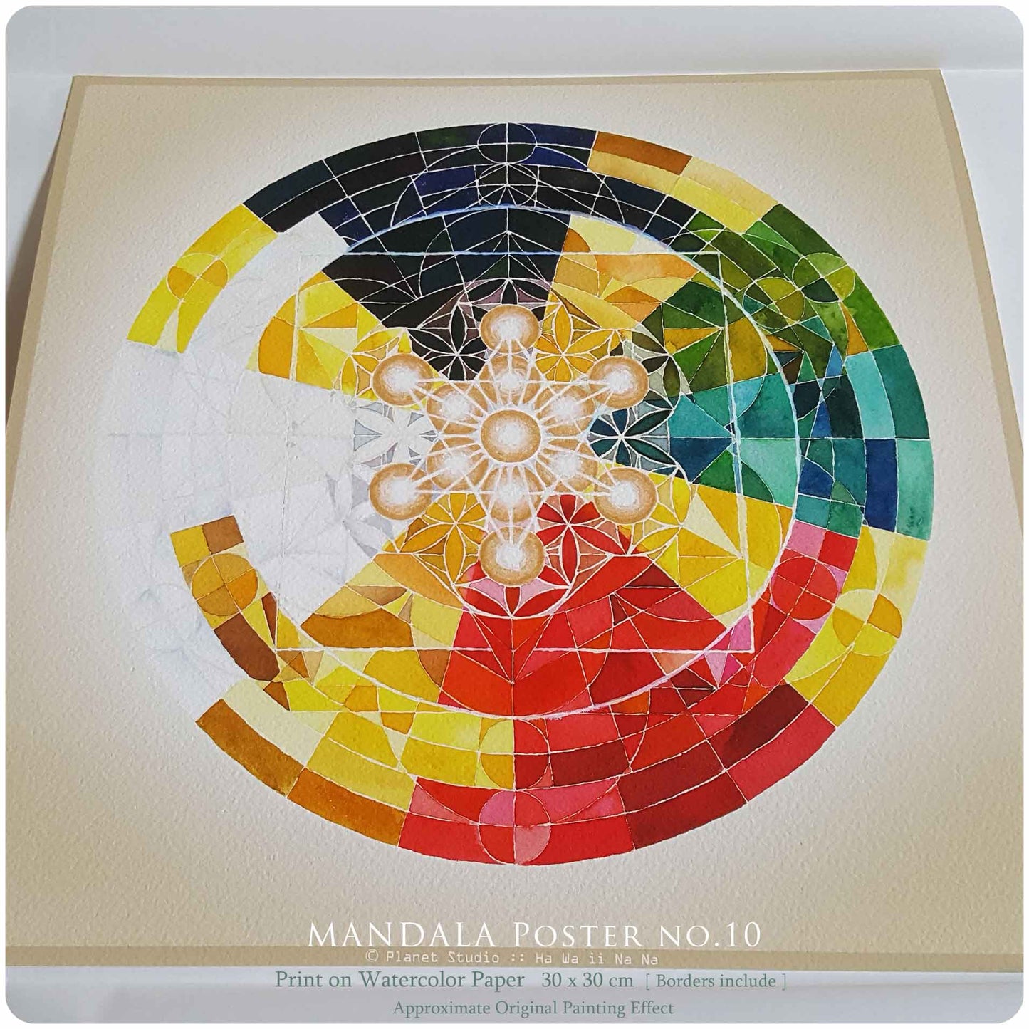 曼陀羅海報 MANDALA nO.10 [ 全棉水彩紙輸出 ]